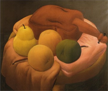 Artworks by 350 Famous Artists Painting - still life with violin 1 Fernando Botero